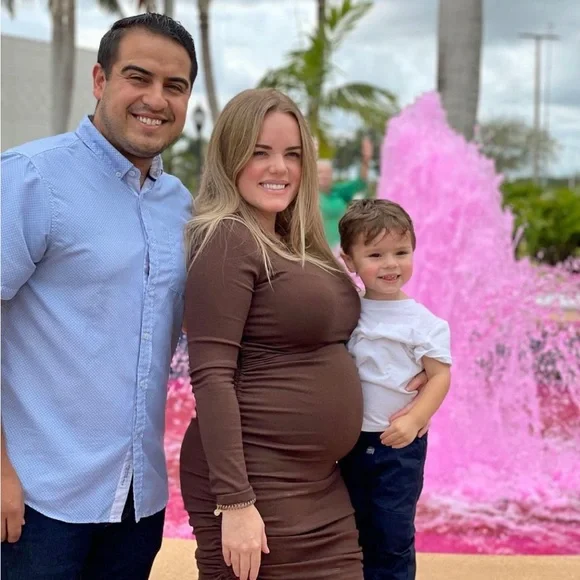 Boutique Brown Long Sleeve Tie Dress - Picture 2 of 4